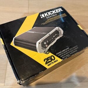 KICKER [DXA125.2]. Stereo Amplifier. 250W max. New in Box, never opened or used.